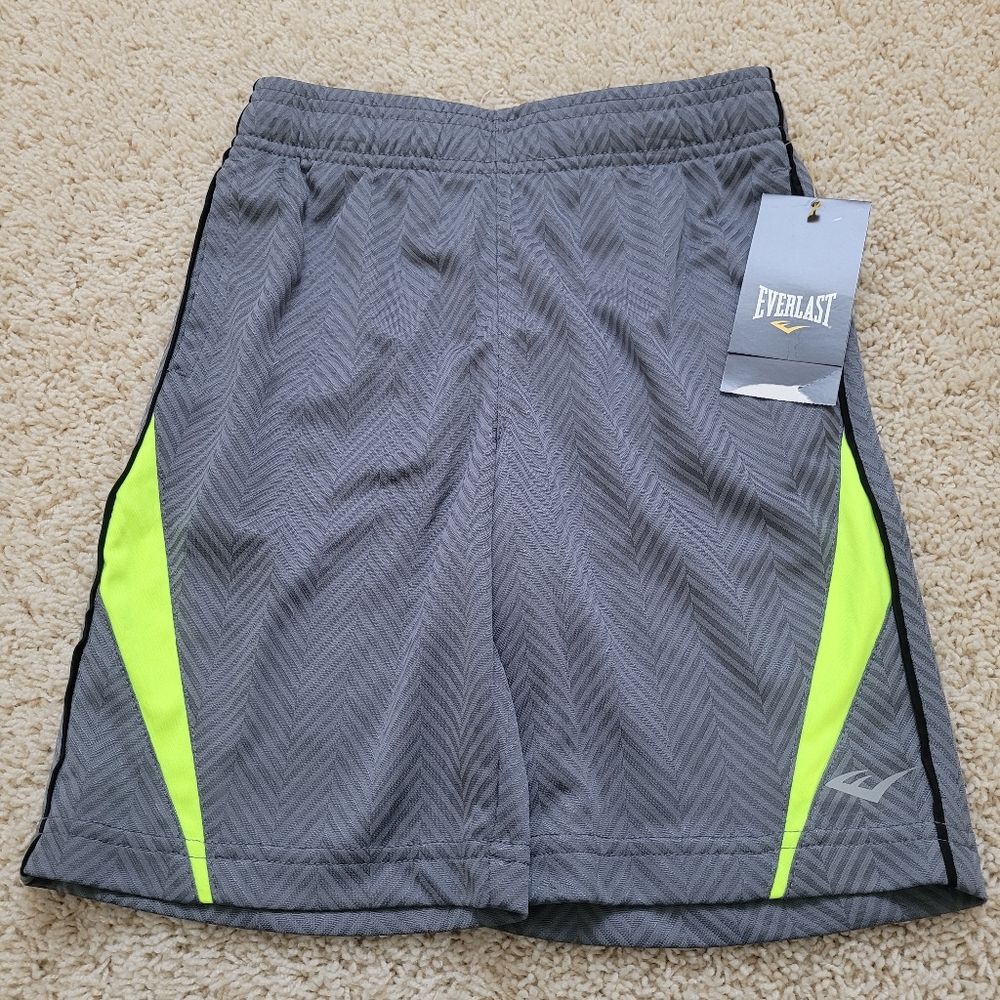 NWT Everlast Boys M 5/6 Active Piece Short In Core Gray